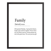 Poster Definizione di Famiglia