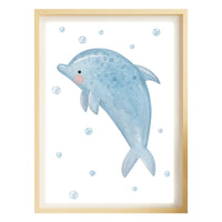 Poster "Under The Sea" - Animali Marini per Cameretta stile acquerello