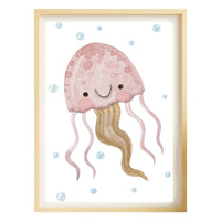 Poster "Under The Sea" - Animali Marini per Cameretta stile acquerello