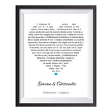 Stampa Personalizzata "La Nostra Canzone del Cuore"