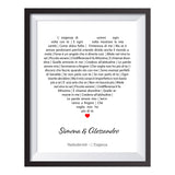 Stampa Personalizzata "La Nostra Canzone del Cuore"