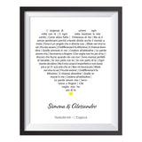 Stampa Personalizzata "La Nostra Canzone del Cuore"