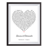 Stampa Personalizzata "La Nostra Canzone del Cuore"