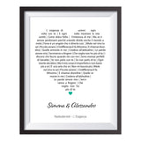 Stampa Personalizzata "La Nostra Canzone del Cuore"