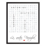 Poster CrossWord Nomi Famiglia