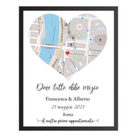 Mappa Personalizzata Dove Tutto Ebbe Inizio File Digitale .Pdf (Consegna Via Mail In 5 Giorni) (+0)