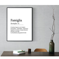 Poster Definizione di Famiglia