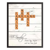 Scrabble Family Personalizzato - Nomi Famiglia, Amici